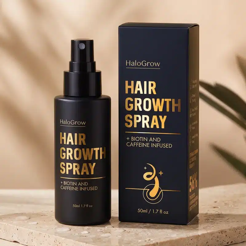 HaloGrow Hair Growth Spray 50 ml mit Verpackung â Produktbild